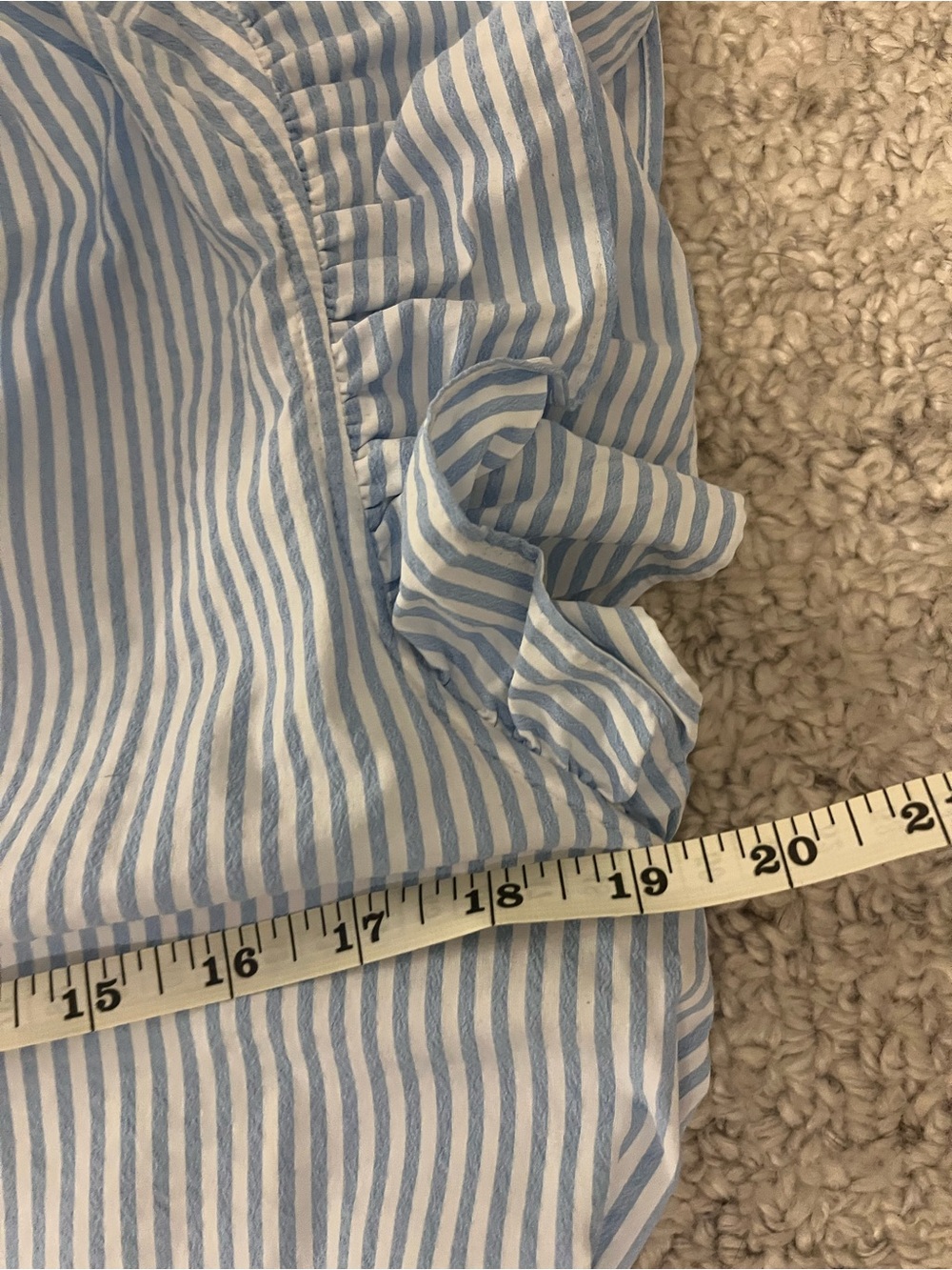 Vineyard Vines Blue & White Striped Ruffle-Sleeve Dress - Picture 10 of 10